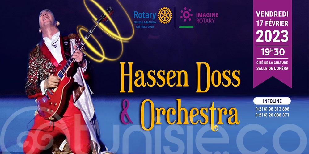 Rotary Club la Marsa organiser un méga gala artistique par le grand artiste Hassen Doss.